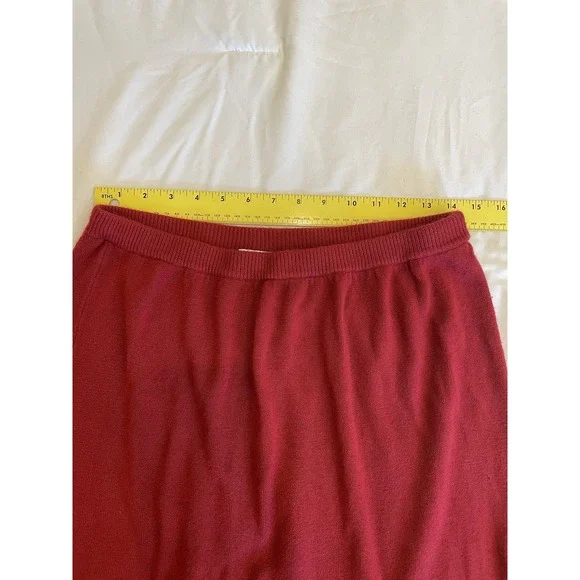 VTG Jason Maxwell‎ Sweater/Sweater dress with matching skirt red 80's 90's - Picture 5 of 10
